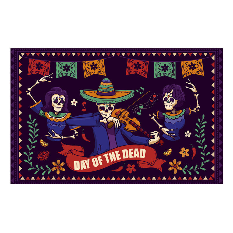 Halloween-Themed Decorative Area Mat