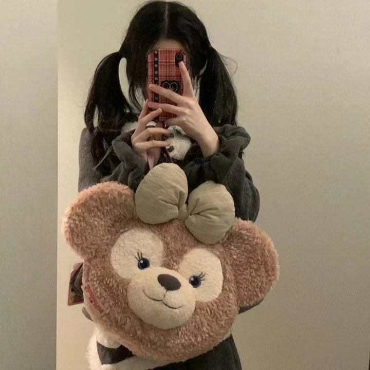 Plush handbag with bear head design Kalsten