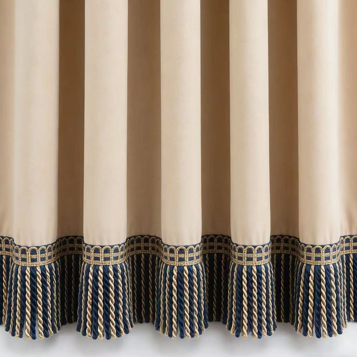 Noble curtain with fringe trim Kalsten