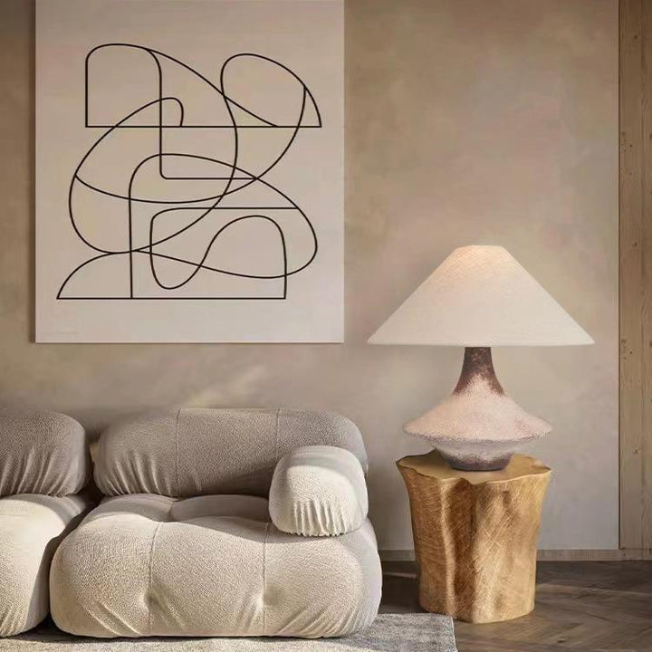 Artisan Table Lamp with Natural Aesthetic