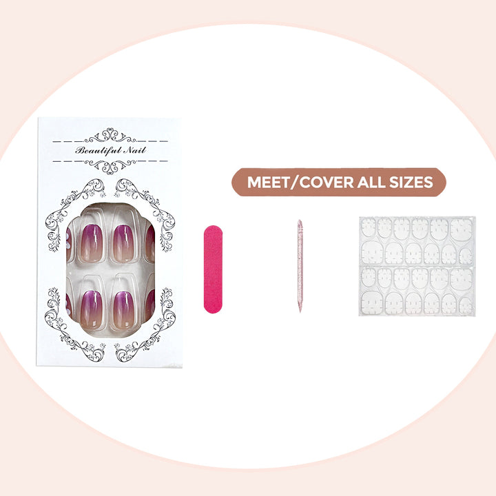 Floral Gradient Press-On Nail Set Kalsten