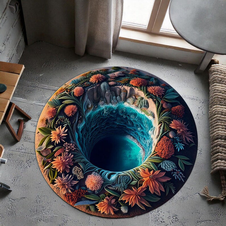 Artistic Spiral Cloud Area Rug