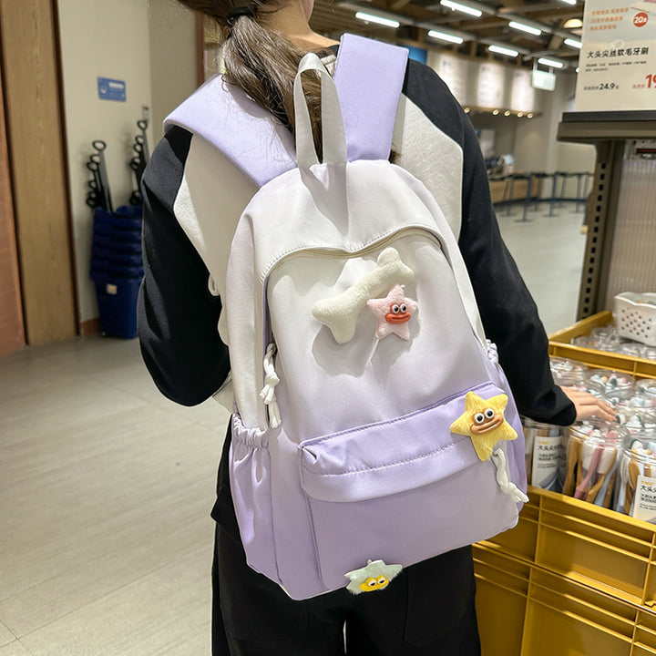 Playful Character Embellished Backpack Kalsten
