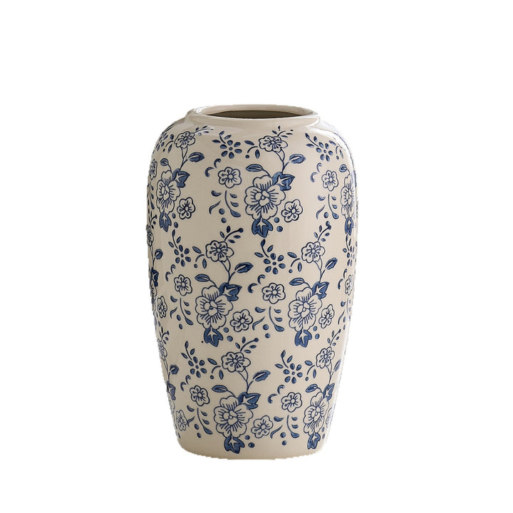 Decorative ceramic vase with floral pattern Kalsten