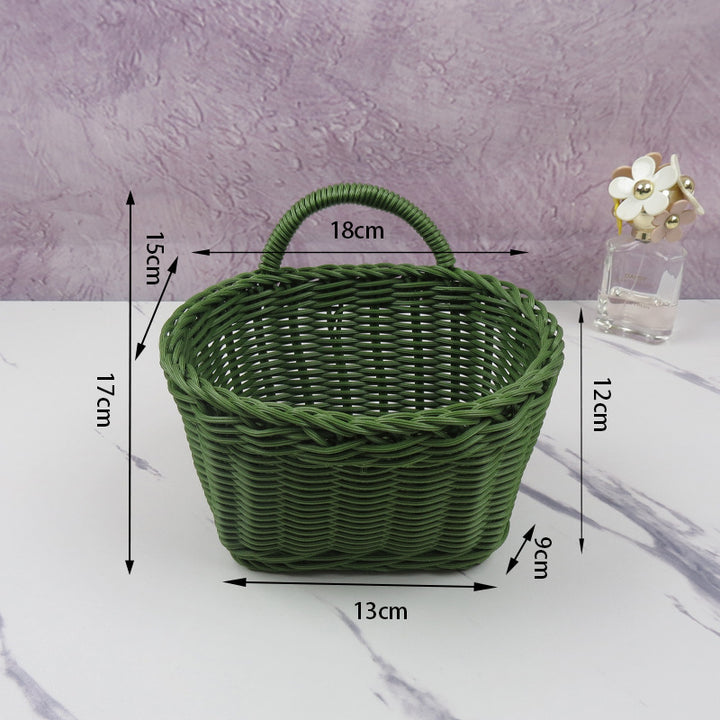 Woven Storage Basket with Handle Kalsten