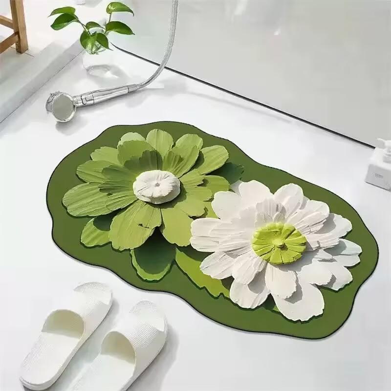 Floral Shaped Area Rug