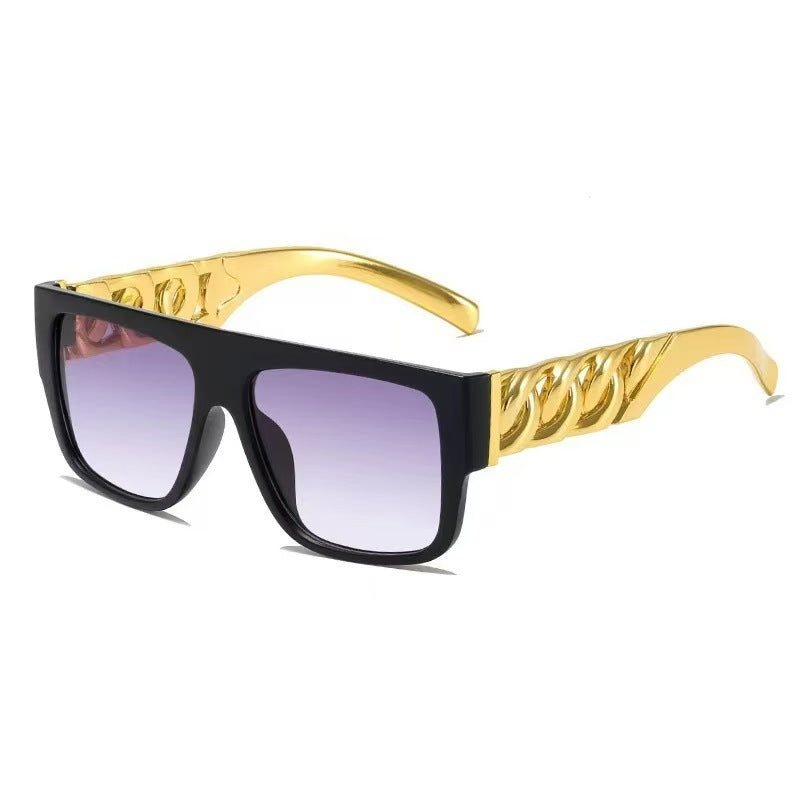 Stylish Shield Sunglasses with Hole Design Kalsten
