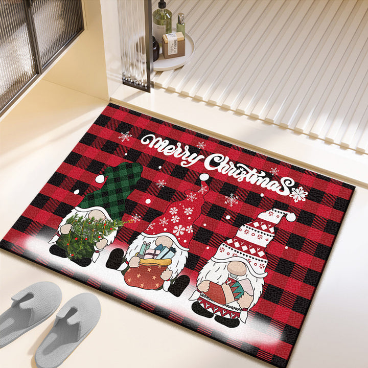 Festive Christmas-Themed Bath Mat Kalsten