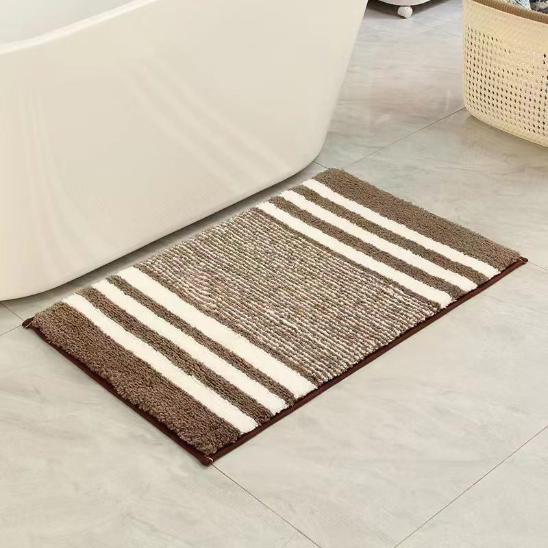 Textured Striped Bath Mat Kalsten