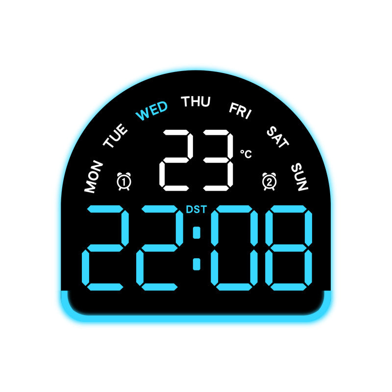 Digital alarm clock with temperature and day of the week display Kalsten