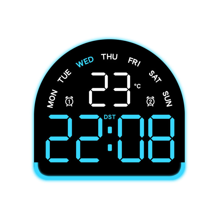 Digital alarm clock with temperature and day of the week display Kalsten