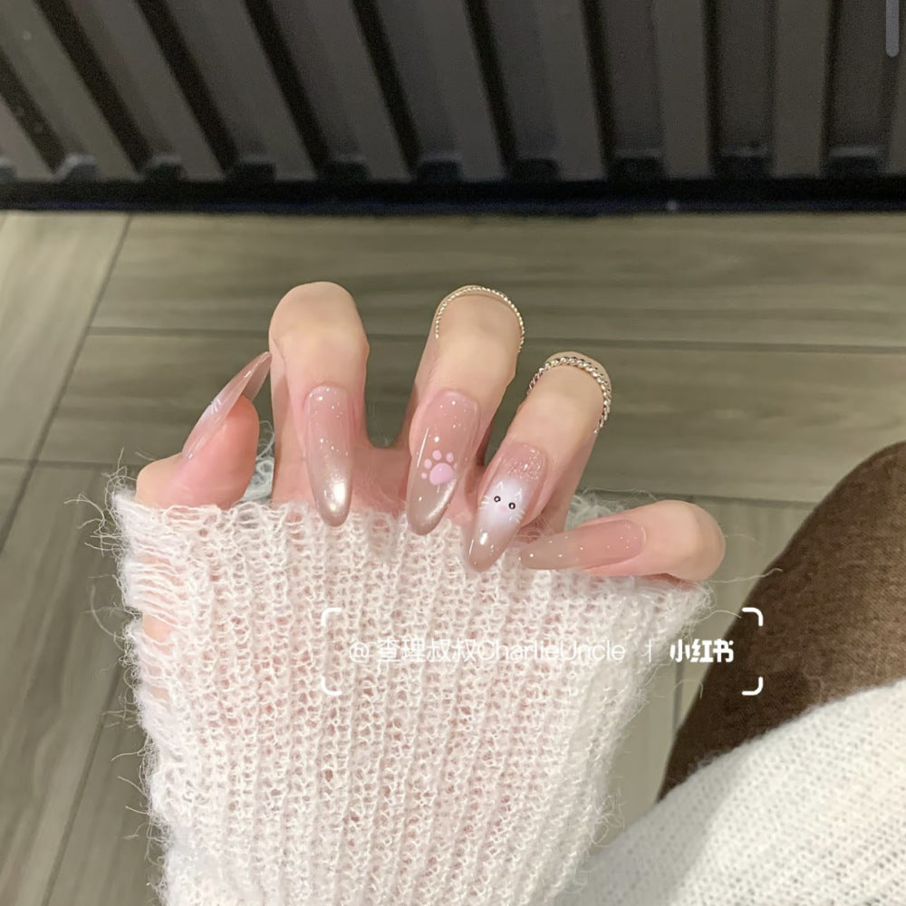 Artistic Floral and Gemstone Press-On Nails Kalsten