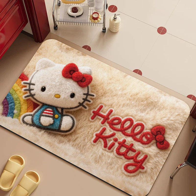 Plush Cartoon-Themed Area Rug