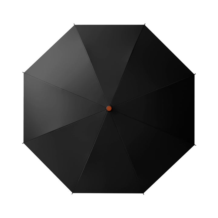 Ladies elegant automatic folding umbrella with ergonomic wooden handle Kalsten