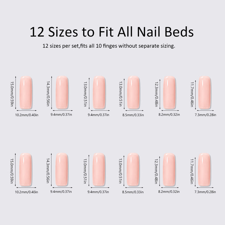 Artificial nail set with floral and luxurious decorations Kalsten