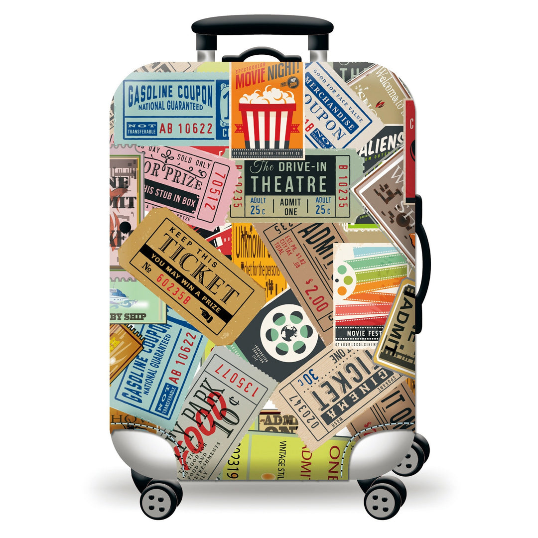 Hard Shell Luggage with Earth Design Kalsten