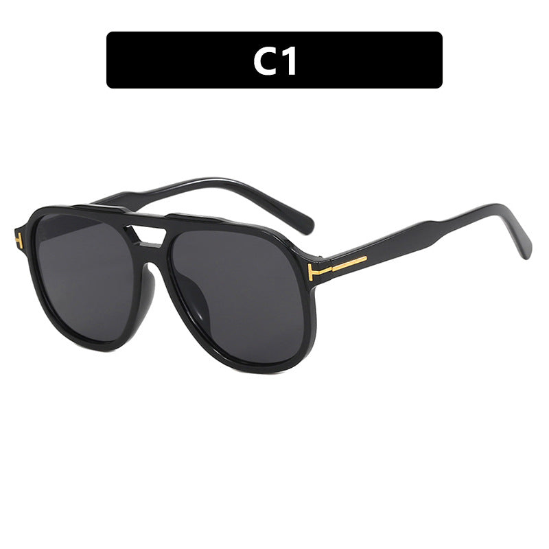 Women's fashionable sunglasses with polygonal frame and protective lenses Kalsten