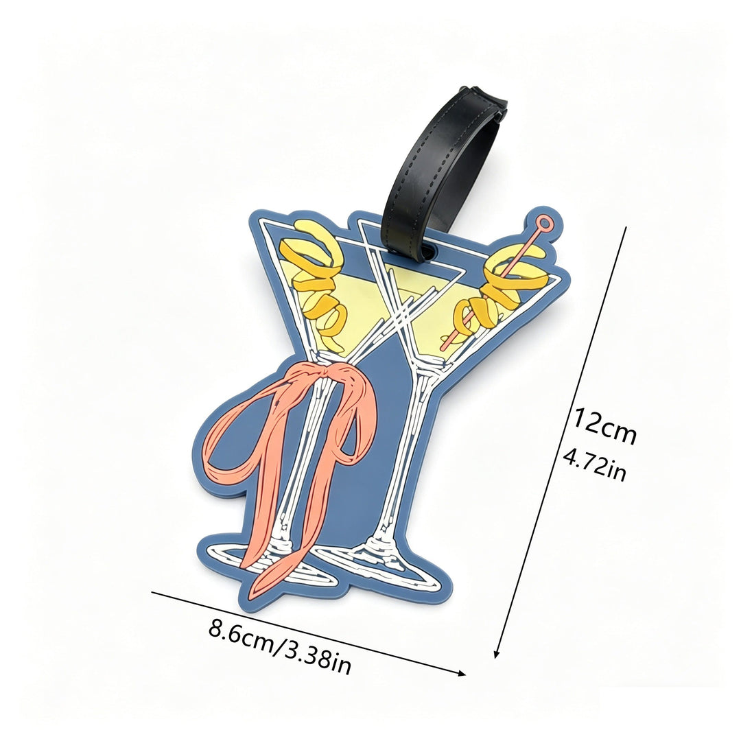 Cocktail Glass Shaped Luggage Tag Kalsten