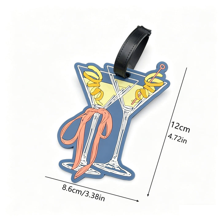 Cocktail Glass Shaped Luggage Tag Kalsten