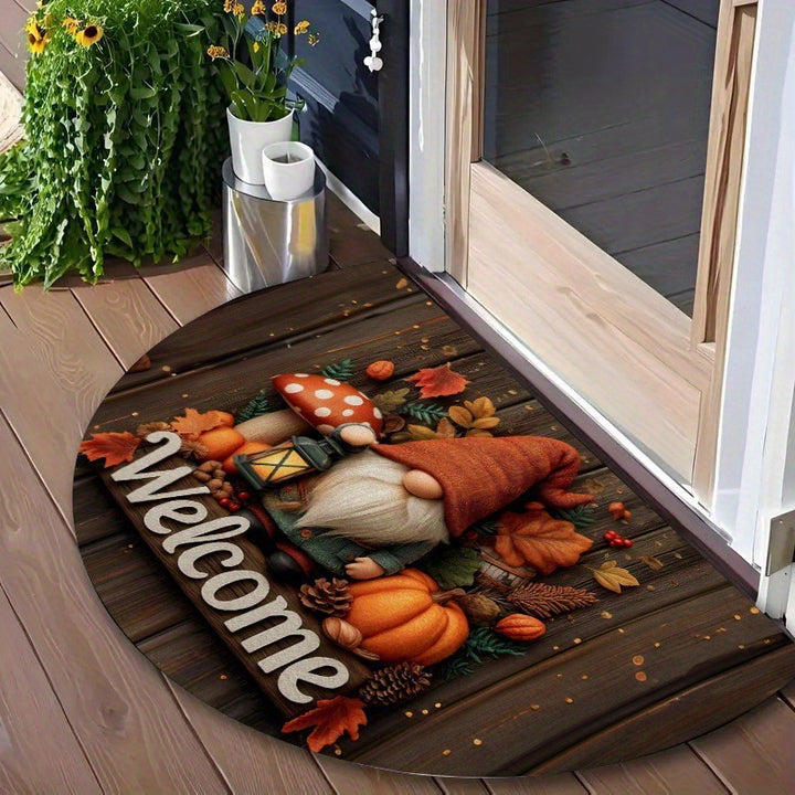 Floral Themed Welcome Mat Kalsten