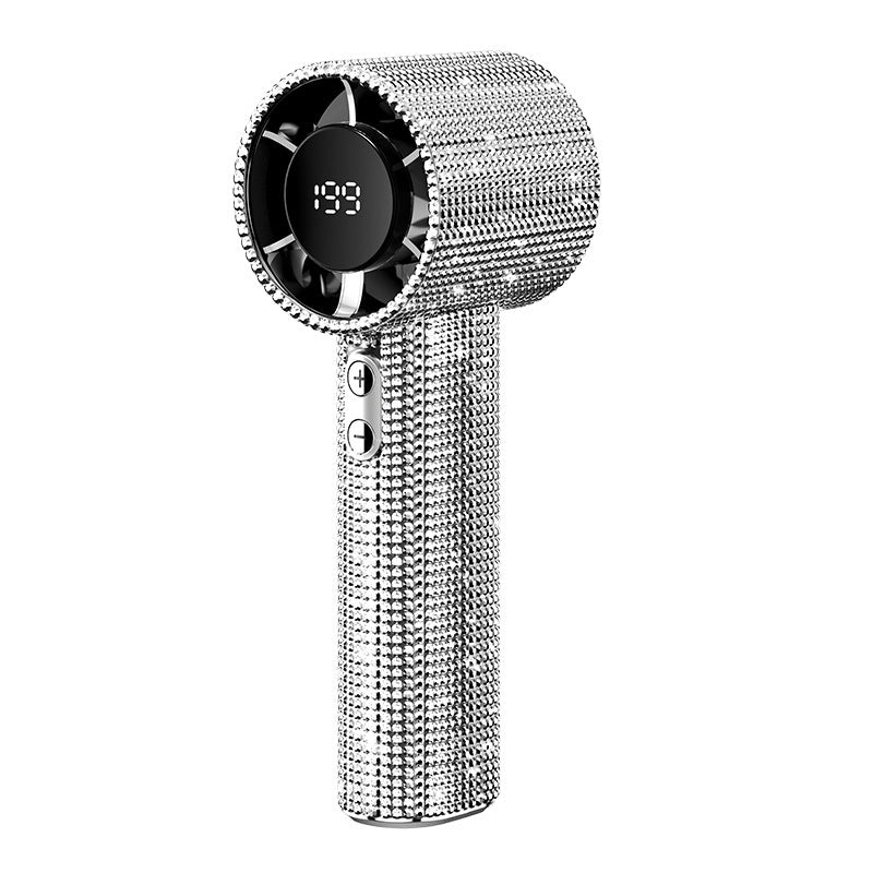 Ladies High Gloss Hand Fan with Digital Display Kalsten