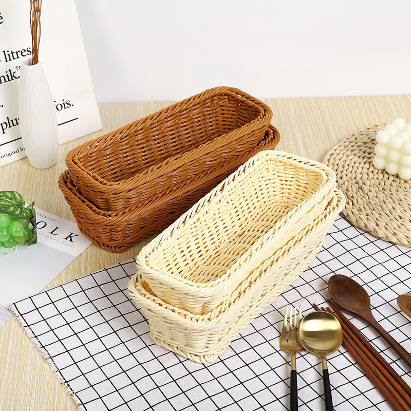 Rectangular Woven Storage Tray Kalsten