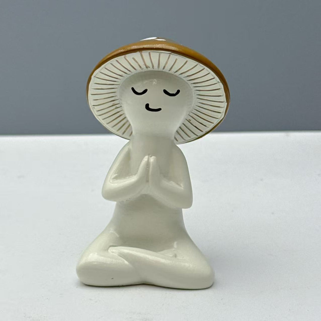 Decorative figure of a meditating mushroom Kalsten