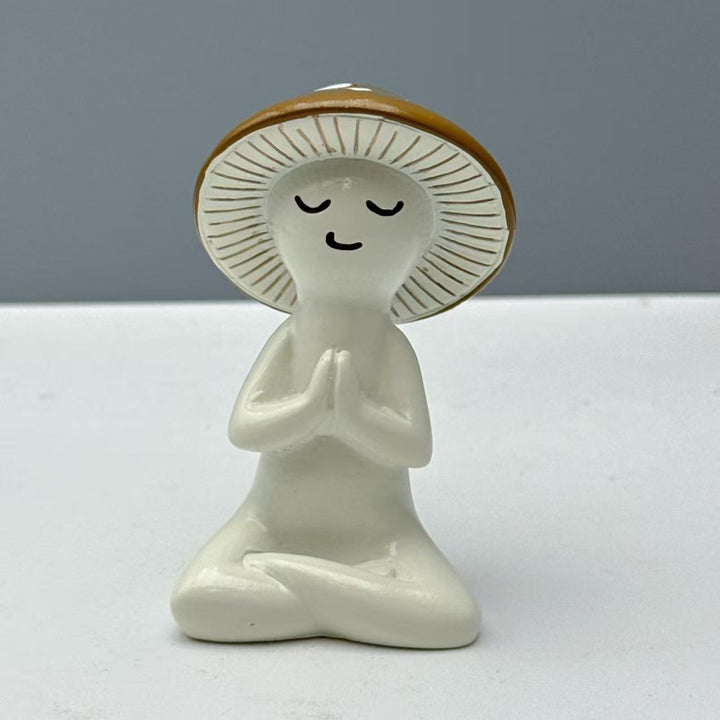 Decorative figure of a meditating mushroom Kalsten