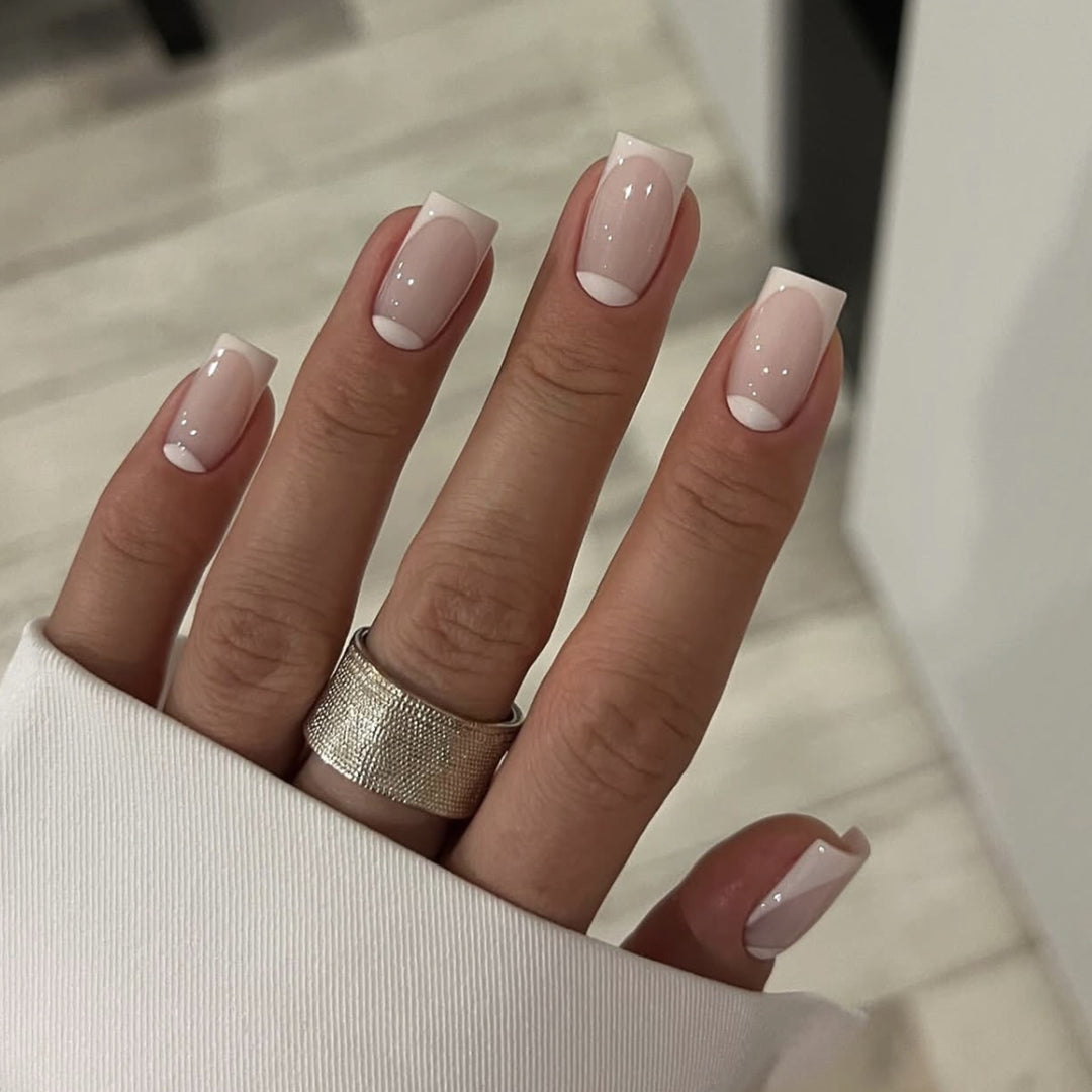 Elegant Nail Art with Translucent French Tip Kalsten