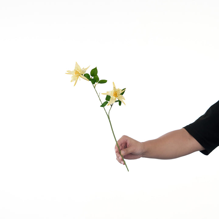 Lifelike Multi-Bloom Flower Stem