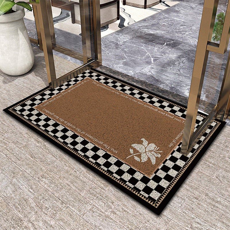 Elegant Floral Decorative Area Mat