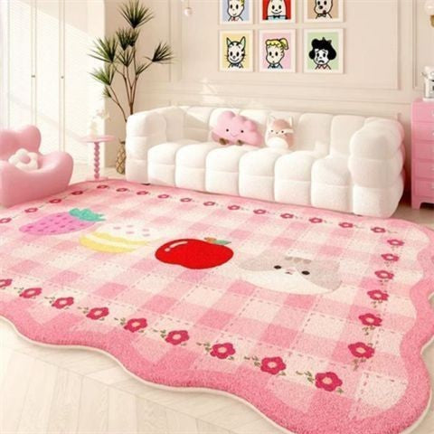 Floral Pattern Playful Area Rug