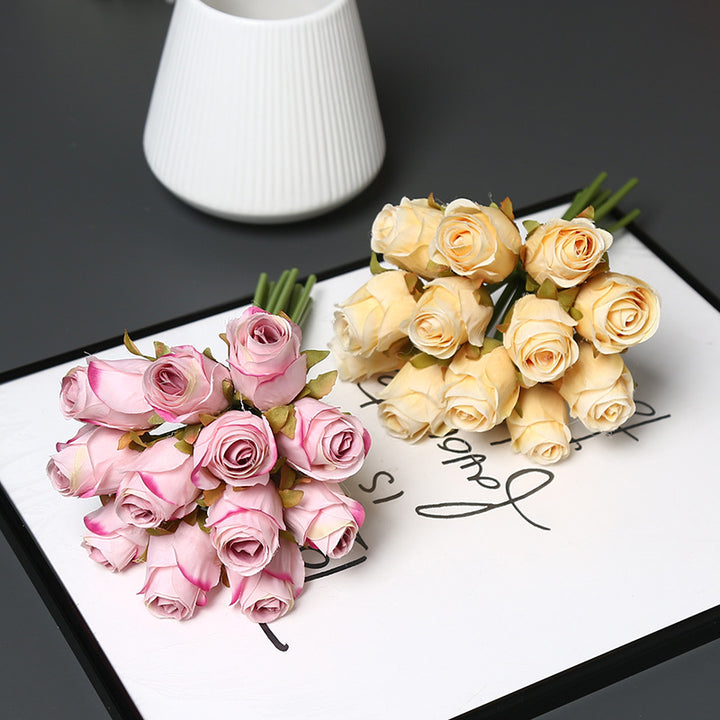 Elegant Faux Rose Bouquet for Home Decor
