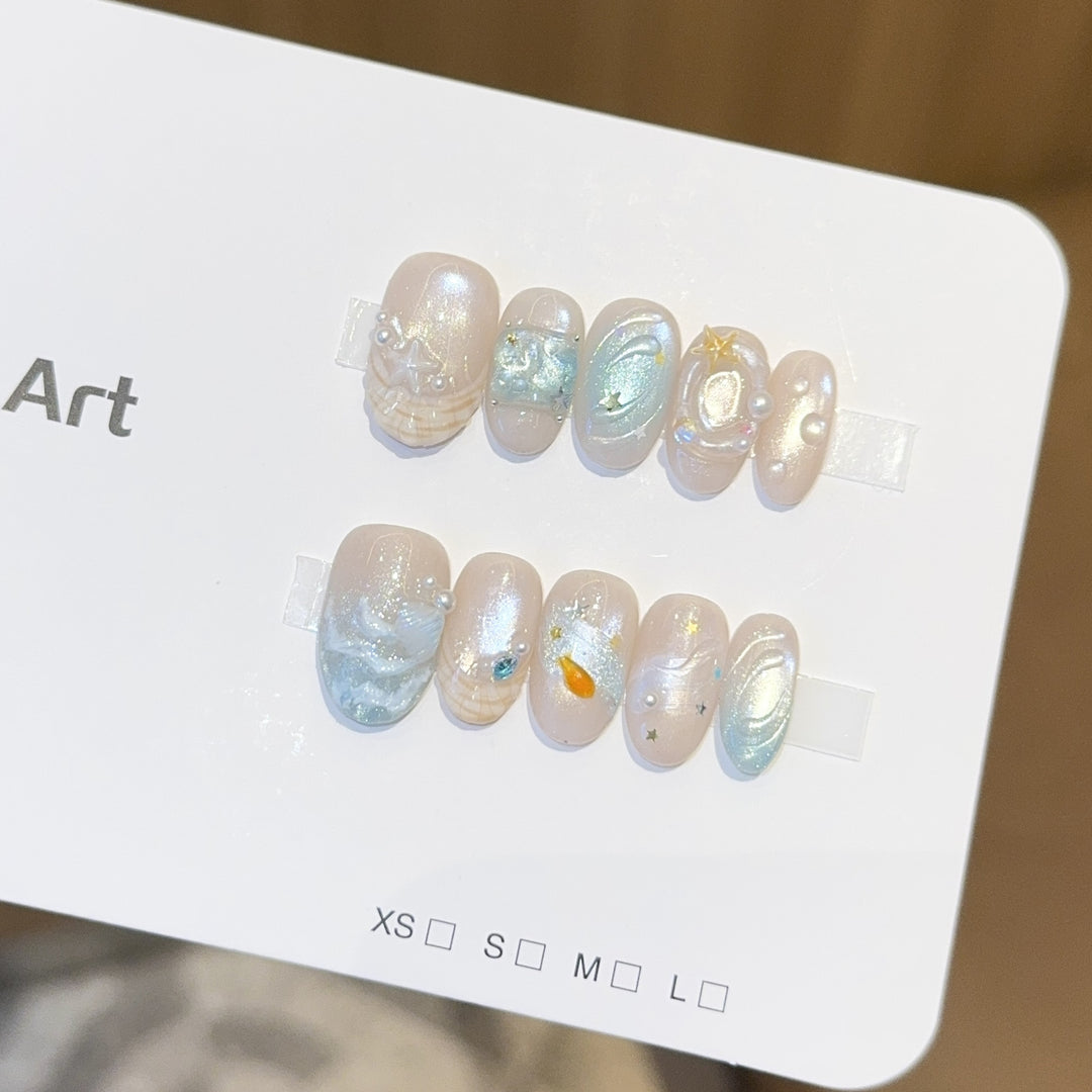 Art Nail Set with Maritime Design Kalsten