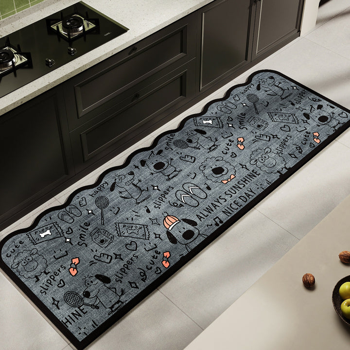 Fun-Themed Kitchen Runner Mat Kalsten