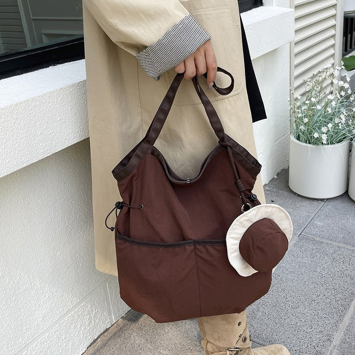 Multi-Functional Beach Tote Bag with Hat