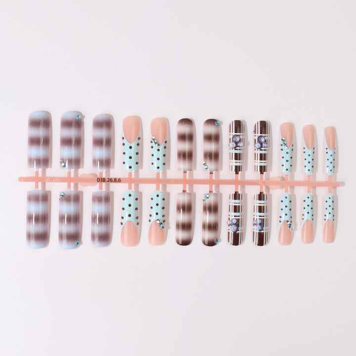 Decorative Press-On Nail Tips Set Kalsten
