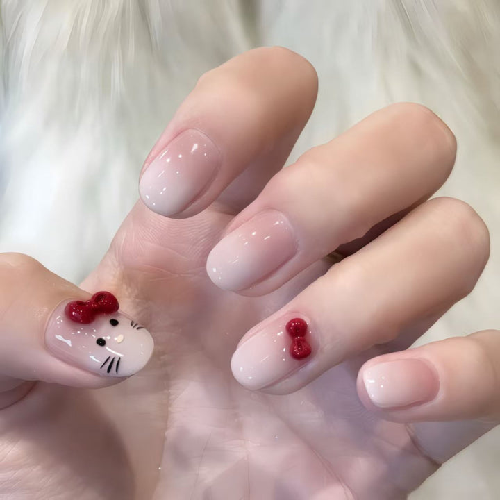Artistic Heart Pattern Nail Art Extensions Kalsten