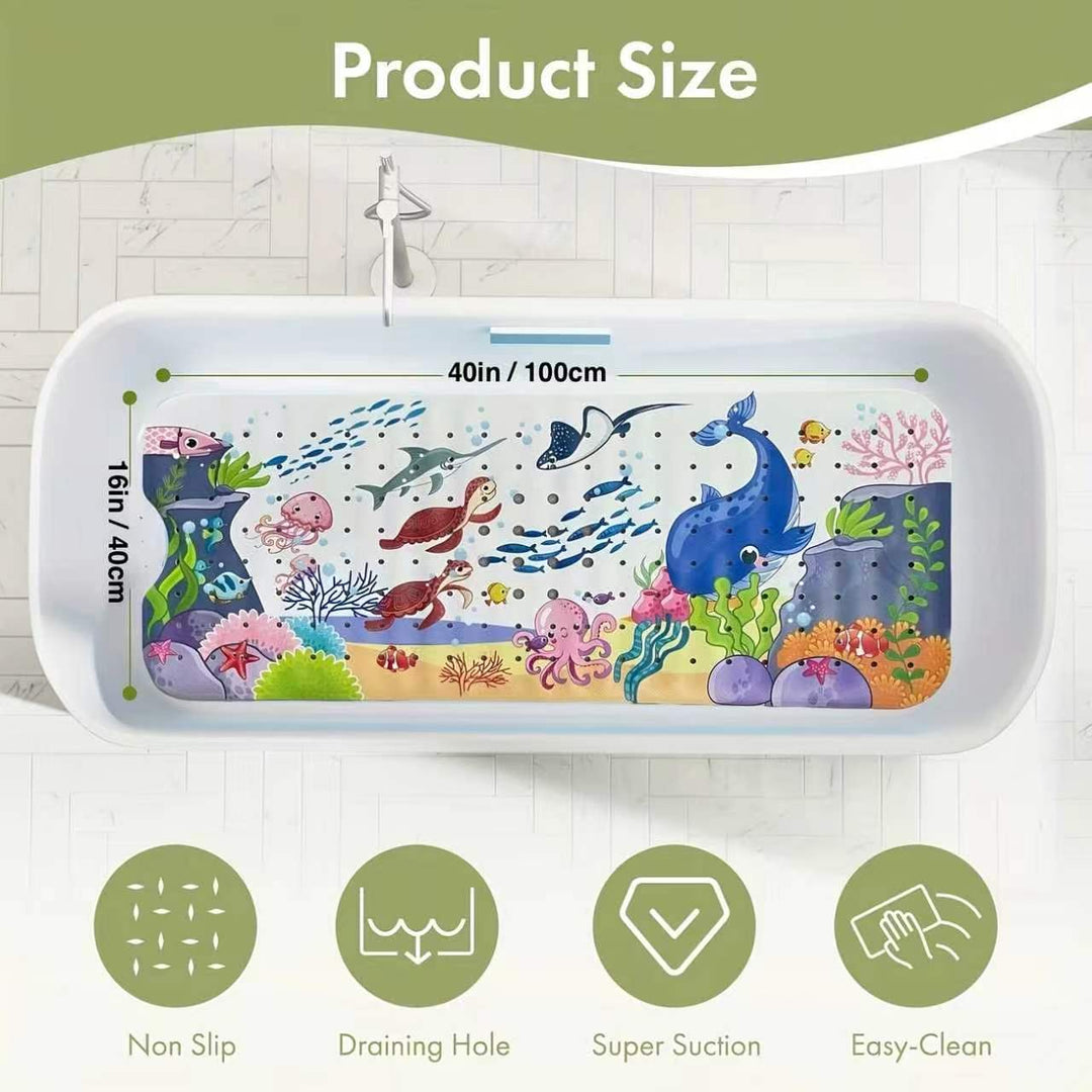 Decorative Ocean Shell Bath Mat Kalsten