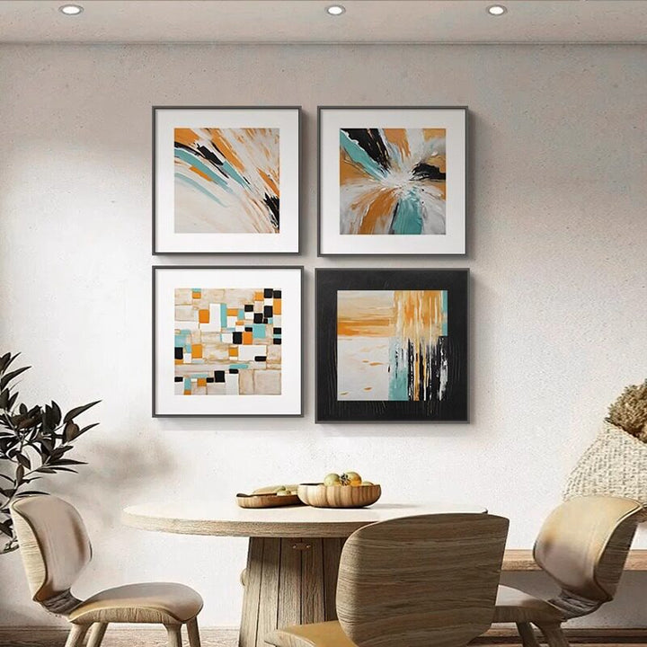 Abstract Expressionist Canvas Artwork for Walls