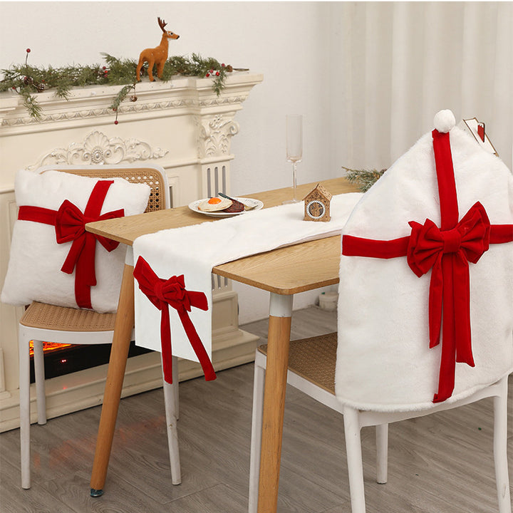 Plush Christmas Chair Cover