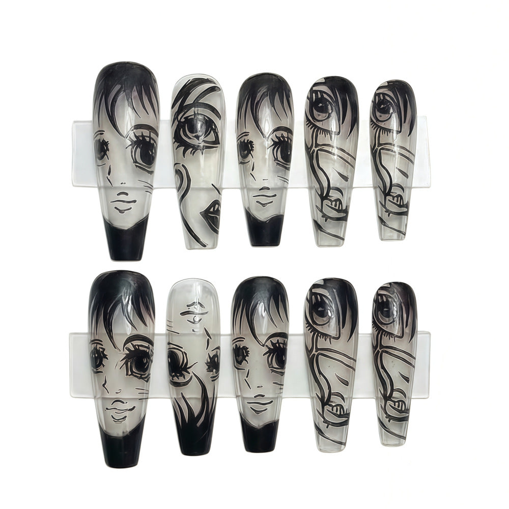 Art Nail Set with Artistic Portrait Designs Kalsten