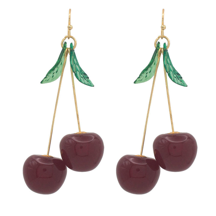 Quirky Cherry Drop Earrings Kalsten