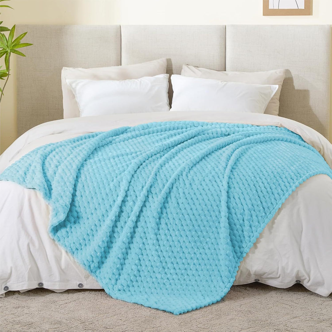 Plush Textured Throw Blanket