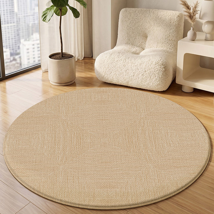 Round Textured Area Rug Kalsten