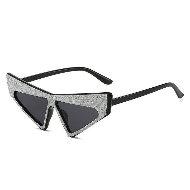 Women's futuristic sunglasses with glittering frame Kalsten