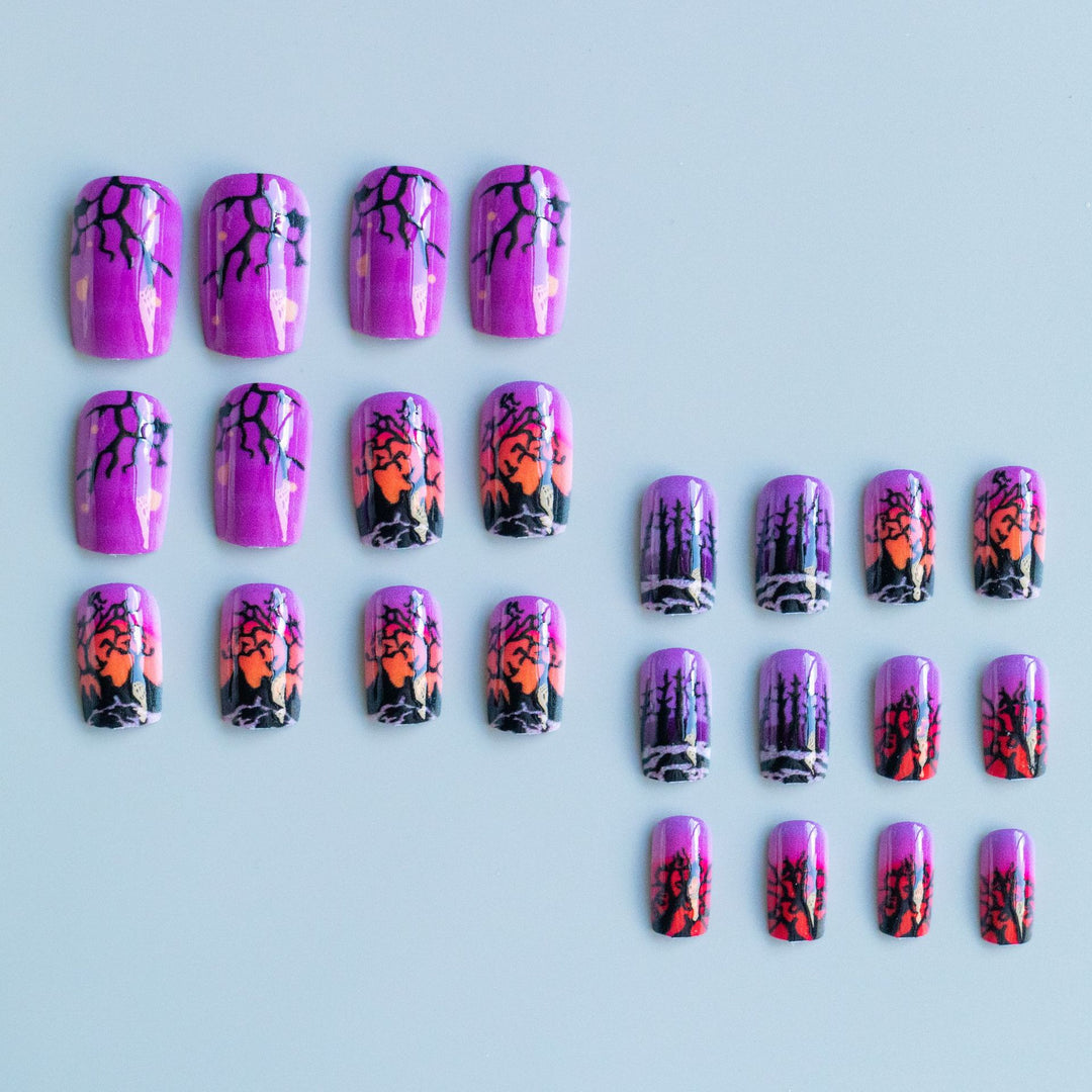 Halloween-Themed Press-On Nail Art Kalsten