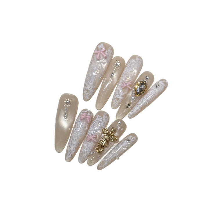 Decorative Press-On Nail Tips Kalsten