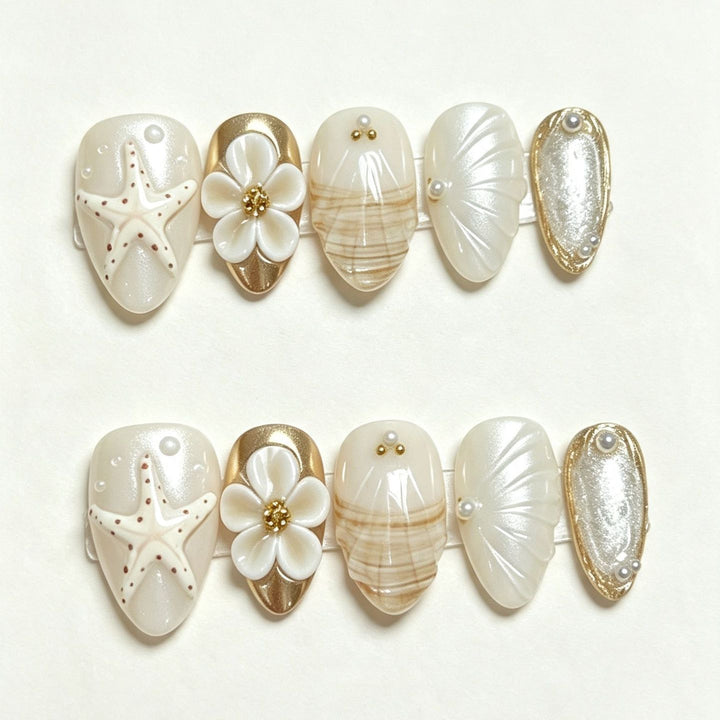 Premium Decorative Press-On Nail Art Collection Kalsten