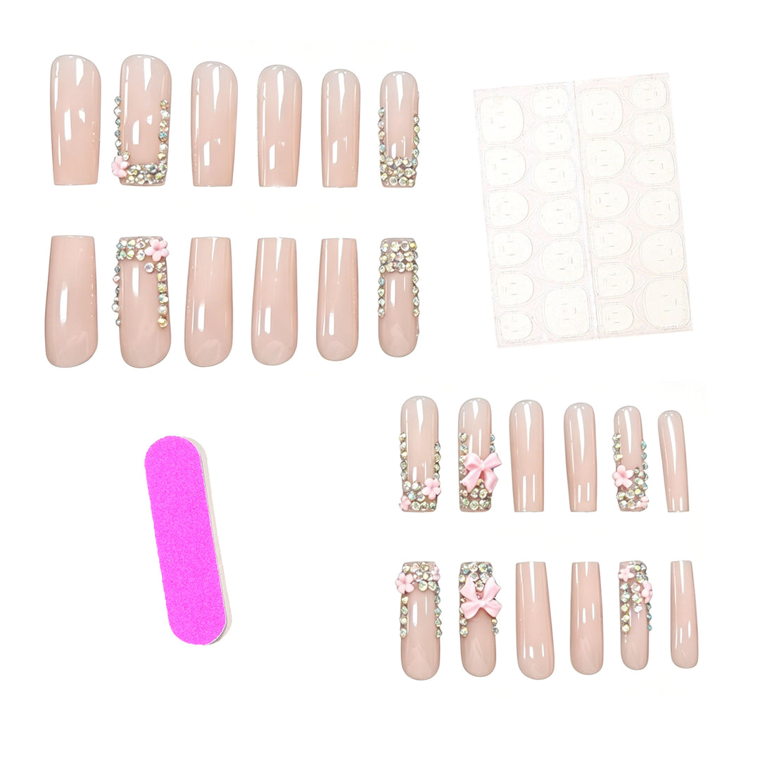 Glamorous 3D Floral Acrylic Nail Art Enhancements Kalsten